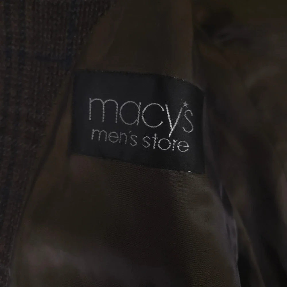 Men's Brown Plaid Blazer - Classic Tailored Jacket